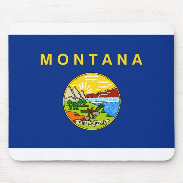 Montana-Flagge Mousepad (Vorne)