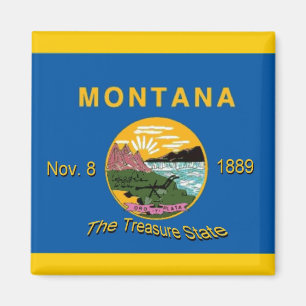 Montana-Flaggen-Magnet Magnet