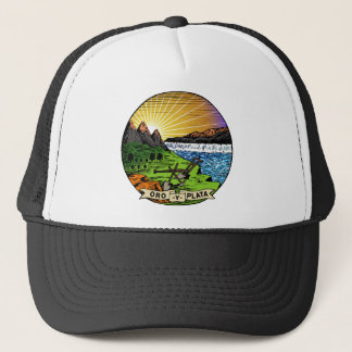 Montana-Flaggen-Thema 01 Truckerkappe