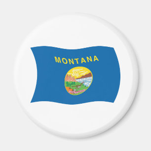 Montana-Flaggenmagnet Magnet