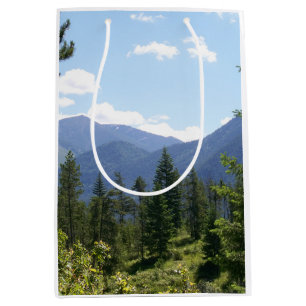 Montana Forest and Mountains Scenic View Mittlere Geschenktüte
