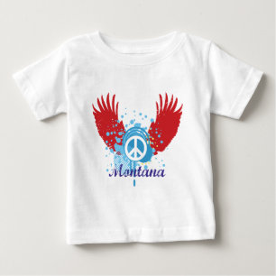 Montana-Friedenszeichen Baby T-shirt
