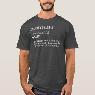 Montana Funny Montana Definition Geschenk Männer T-Shirt