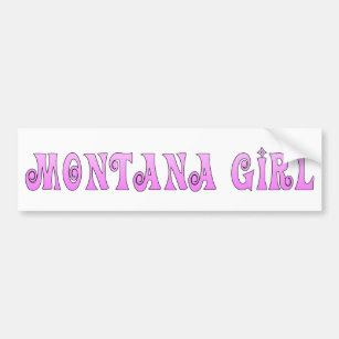 Montana Girl Pink Autoaufkleber
