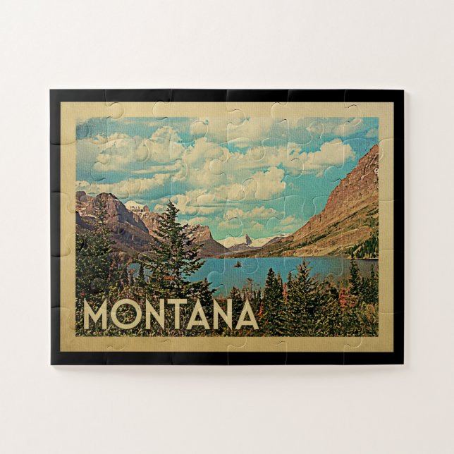 Montana Glacier Park Vintage (Horizontal)