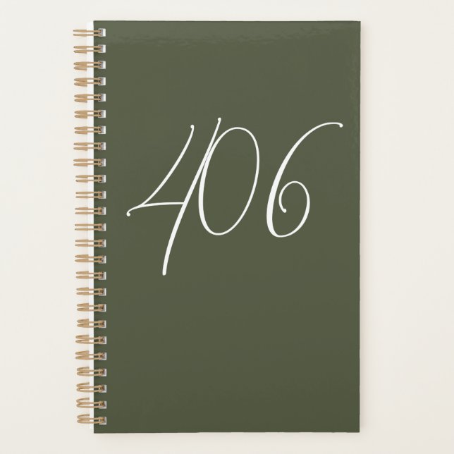 Montana Green avec plan de code de zone blanche (Devant)