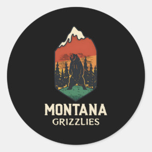 Montana Grizzlies Runder Aufkleber