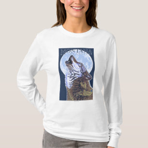 Montana -- Großer Himmel CountryHowling Wolf T-Shirt