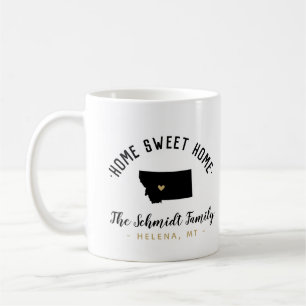 Montana Home Sweet Home Famille Monogramme Mug