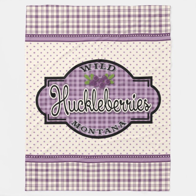 Montana Huckleberry Blanket Fleecedecke (Vorderseite)