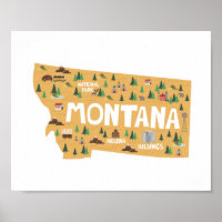 Montana Icon Sehenswürdigkeit Karte