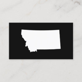 Montana in Weiß und Schwarz Visitenkarte