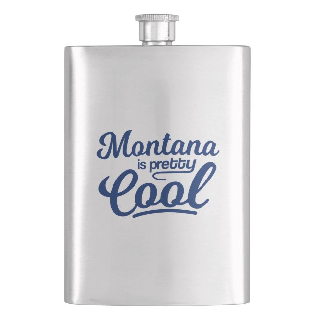 Montana ist Hübsch Cool Flachmann (Vorderseite)