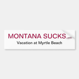 Montana ist zum Kotzen Autoaufkleber