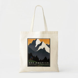 Montana Landschaft Kunst, Dichtung und Musik Vinta Tragetasche