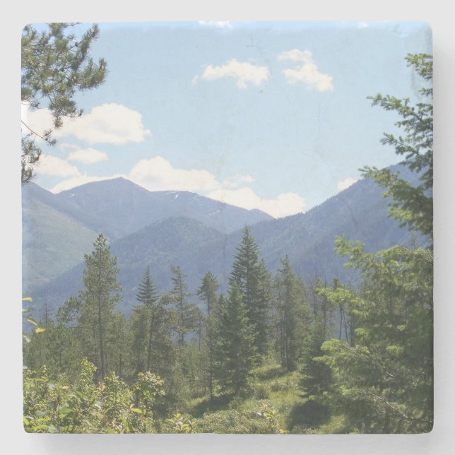 Montana Landschaft Landschaftliche Aussicht Steinuntersetzer (Vorderseite)