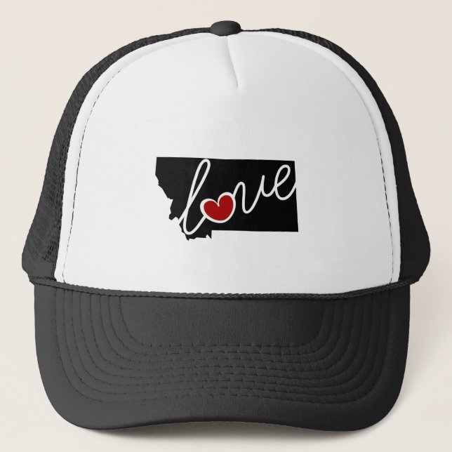 Montana-Liebe!  Geschenke für M.Ü.-Liebhaber Truckerkappe (Vorderseite)