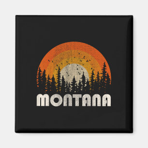 Montana - lustige Natur Retro-Wandern 60er 70er 80 Magnet