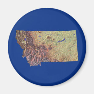 Montana Map Magnet