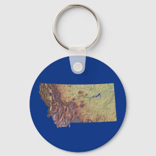 Montana Map Schlüsselanhänger