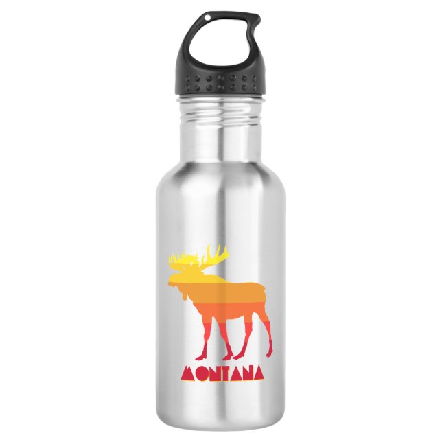 Montana Moose Edelstahlflasche (Vorderseite)