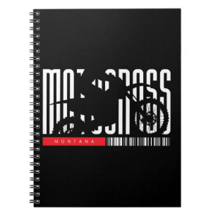 Montana Motocross Motorrad-Silhouette Notizblock