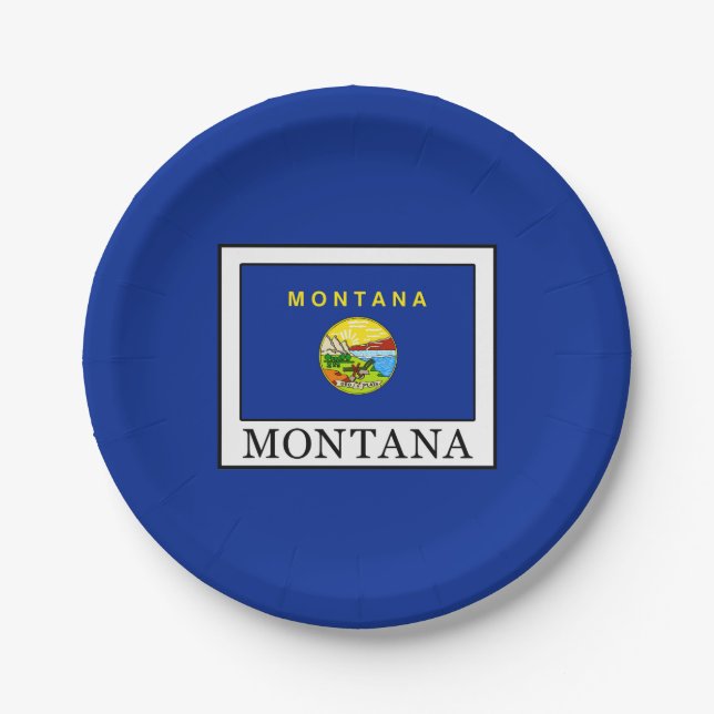 Montana Pappteller (Vorderseite)