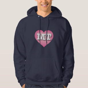 Montana Pink Fade Heart - I Liebe MT Hoodie