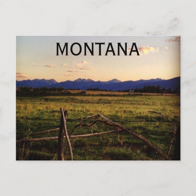 Montana Postkarte (Vorderseite)