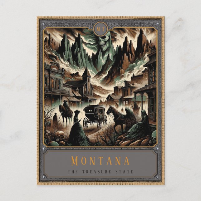 Montana | Postkarte Gothic Art (Vorderseite)