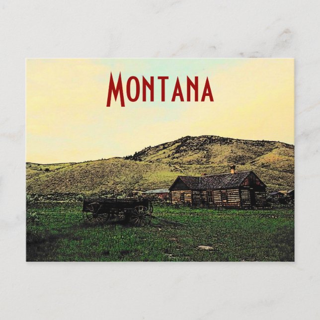 Montana Ranch Postkarte (Vorderseite)