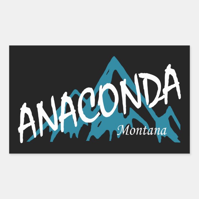 Montana Rechteckiger Aufkleber (Vorderseite)
