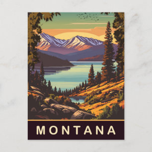 Montana, Reise Postkarte