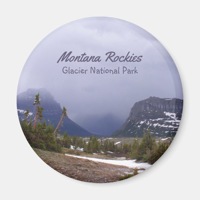 Montana Rockies Glacier Nationalpark Landschaft Magnet (Vorne)