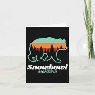 Montana Snowbowl Skifahren Snowboarden Bären Karte