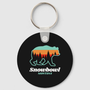 Montana Snowbowl Skifahren Snowboarden Bären Schlüsselanhänger