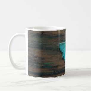 Montana Staat Form Aquamarin Kaffeetasse