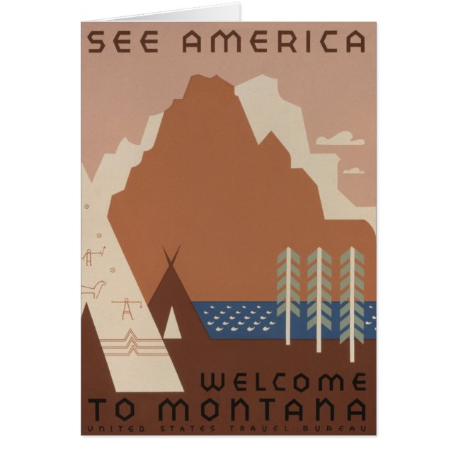 Montana Staat: Indische Stämme, Berge, Prärie (Vorne)