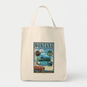 Montana Staat Scenes Tragetasche