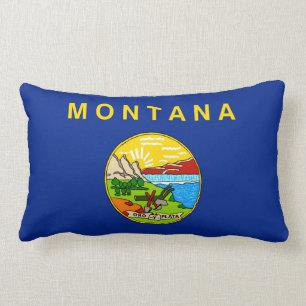 Montana-Staats-Flaggen-Entwurf Lendenkissen