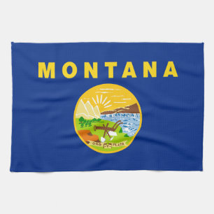 Montana Staatsflagge Geschirrtuch