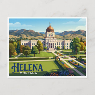 Montana State Capitol Helena Postkarte