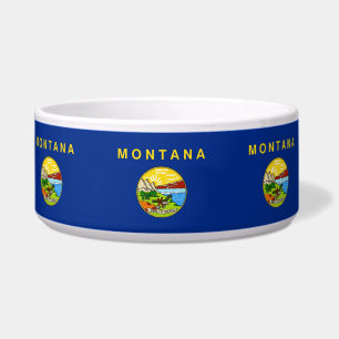 Montana State Flag Bowl Napf