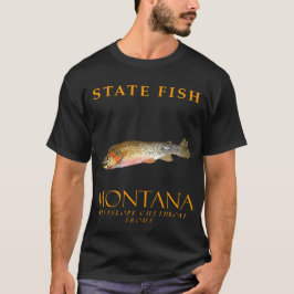 Montana Territorium Fisch Westslope Cutthroat Tro T-Shirt
