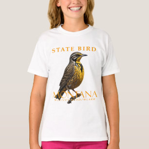 Montana Territory Bird Der Western Meadowlark T-Shirt