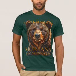 Montana Territory Mammal The Brown Bären T-Shirt