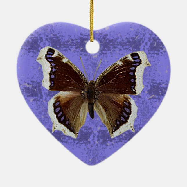 Montana-Trauer-Mantel-Schmetterling Keramikornament (Hinten)
