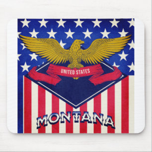 Montana USA Flag Mousepad