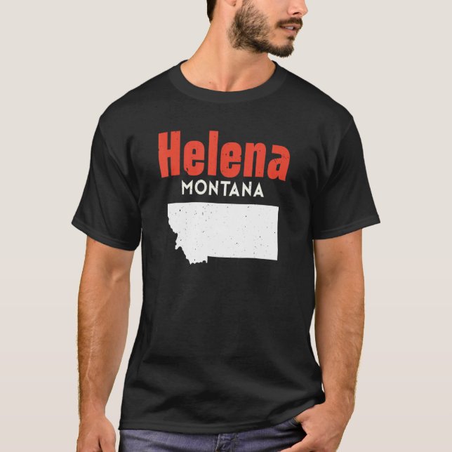 Montana Usa Staat America Travel Montana Helena T-Shirt (Vorderseite)