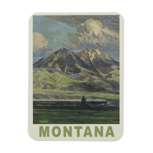 Montana USA Vintage Reisemagnet Magnet
